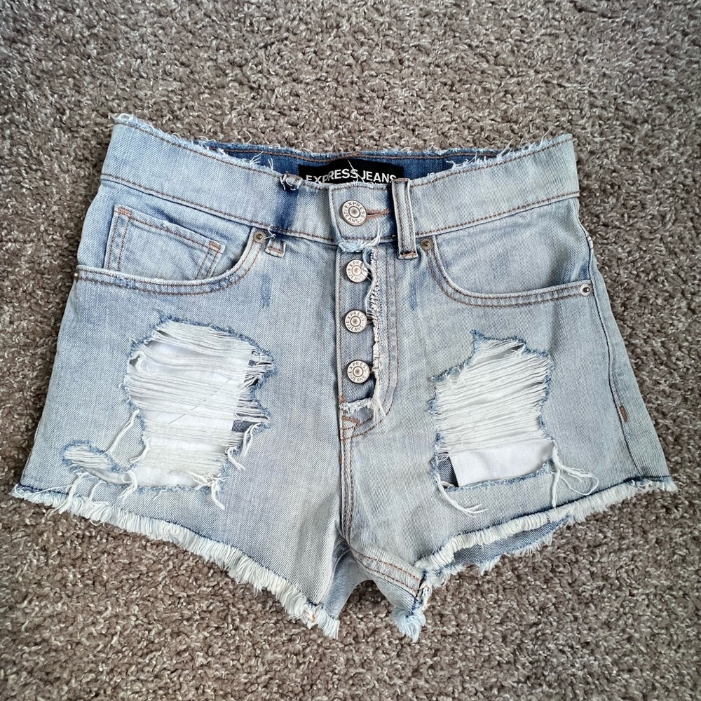 Express jean shorts